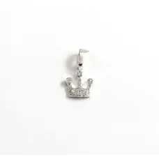 Підвіс корона Maxi Silver 4502 1.6х0.9 см Сріблястий