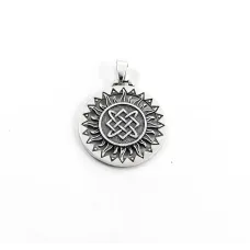 Підвіска оберіг лади богородиці у сонячному колі Maxi Silver 9577 3.2 см Сріблястий Підвіска оберіг лади богородиці у сонячному колі Maxi Silver 9577 3.2 см Сріблястий