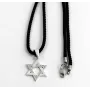 Кулон зірка Давида з фіанітами Maxi Silver 9574 2.2 см Сріблястий