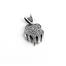 Підвіска оберіг лапа Велеса ведмідь Maxi Silver 9572 2.8х2.6 см Сріблястий Підвіска оберіг лапа Велеса ведмідь Maxi Silver 9572 2.8х2.6 см Сріблястий