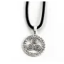 Підвіска оберіг Триксель у рунному колі Maxi Silver 9566 2.8 см Сріблястий