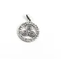Підвіска оберіг Триксель у рунному колі Maxi Silver 9566 2.8 см Сріблястий