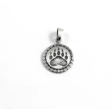 Підвіска оберіг лапа Велеса ведмедя Maxi Silver 9552 2.2 см Сріблястий