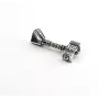 Підвіска молот Тора з оберегами коловрат та квадрат сварога Maxi Silver 9548 2.2х3 см Сріблястий