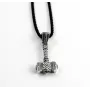 Підвіска молот Тора з оберегами коловрат та квадрат сварога Maxi Silver 9548 2.2х3 см Сріблястий