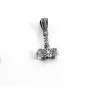 Підвіска молот Тора з оберегами коловрат та квадрат сварога Maxi Silver 9548 2.2х3 см Сріблястий