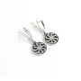 Серьги Ладинец Колядник Maxi Silver 9545 1.5х3 см Серебристый