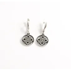 Сережки макоша Maxi Silver 9543 1.5х3 см Сріблястий