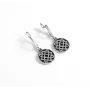 Сережки оберіг Лади Богородиці Maxi Silver 9542 1.5х3 см Сріблястий