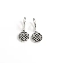 Серьги оберег Лады Богородицы Maxi Silver 9542 1.5х3 см Серебристый