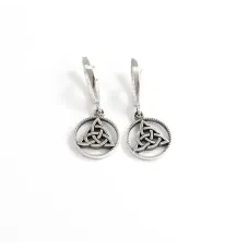 Сережки триголов Maxi Silver 9540 1.5х3 см Сріблястий