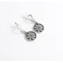 Серьги оберег алатырь Maxi Silver 9539 1.5х3 см Серебристый