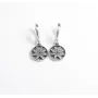 Серьги оберег алатырь Maxi Silver 9539 1.5х3 см Серебристый