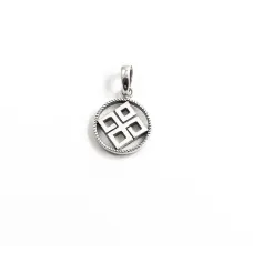 Підвіска оберіг Дажбог Maxi Silver 9535 1.5 см Сріблястий Підвіска оберіг Дажбог Maxi Silver 9535 1.5 см Сріблястий
