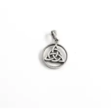 Підвіска слов'янський оберіг триголов Maxi Silver 9528 1.5 см Сріблястий