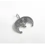 Кулон лунниця з оберегами Maxi Silver 9504 4.2 см Сріблястий