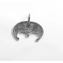 Кулон лунниця з оберегами Maxi Silver 9504 4.2 см Сріблястий