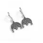 Серьги оберег лунница Maxi Silver 9490 1.6х1.9 см Серебристый
