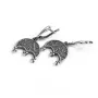 Серьги оберег лунница Maxi Silver 9490 1.6х1.9 см Серебристый