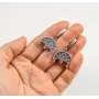 Серьги оберег лунница Maxi Silver 9490 1.6х1.9 см Серебристый