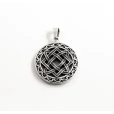 Підвіска оберіг лади богородиці Maxi Silver 8636 3.1 см Сріблястий