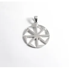Підвіс оберіг Коловрат Maxi Silver 5432 3.2 см Сріблястий