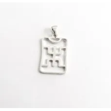 Підвіска Єгипетський знак скарабея Maxi Silver 5056 2.8 см Сріблястий