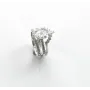 Тройное кольцо с фианитами Maxi Silver 9418 SE 16.5 Серебристый 3 шт
