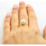 Класичне кільце з перлами Maxi Silver 5546 SE 17.5 Сріблястий