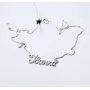 Цепочка с именем Іванка Maxi Silver 9358 SE 45 см Серебристый