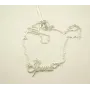 Цепочка с именем Ірина Maxi Silver 9211 SE 45 см Серебристый