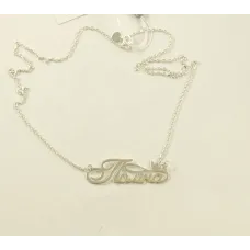 Іменний ланцюжок Поліна Maxi Silver 9173 SE 45 см Сріблястий