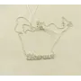 Цепочка с именем Евгения Maxi Silver 9123 SE 45 см Серебристый