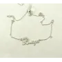Цепочка с именем Влада Maxi Silver 9099 SE 45 см Серебристый