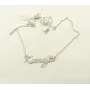 Іменний ланцюжок Kseniya Maxi Silver 9091 SE 45 см Сріблястий