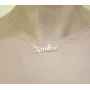 Цепочка с именем Carolina Maxi Silver 9090 SE 45-50 см Серебристый