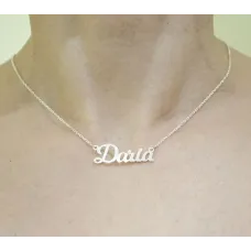 Цепочка с именем Daria Maxi Silver 9089 SE 45 см Серебристый