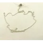 Цепочка с именем Анжеліка Maxi Silver 9088 SE 45 см Серебристый