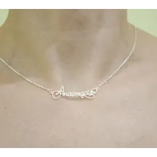 Цепочка с именем Анастасія Maxi Silver 9087 SE 45 см Серебристый