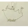 Ланцюжок з ім'ям Alinka Maxi Silver 9086 SE 45 см Сріблястий