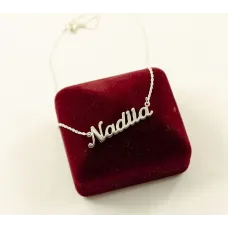 Цепочка с именем Nadiia Maxi Silver 9060 SE 45 см Серебристый