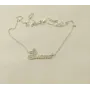 Ланцюжок з ім'ям Злата Maxi Silver 9047 SE 45 см Сріблястий