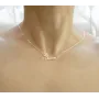 Ланцюжок з ім'ям Злата Maxi Silver 9047 SE 45 см Сріблястий