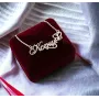 Ланцюжок з ім'ям Ксения Maxi Silver 9043 SE 45 см Сріблястий