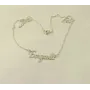 Цепочка с именем Богдана Maxi Silver 9042 SE 45 см Серебристый
