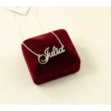 Іменний ланцюжок Julia Maxi Silver 8921 SE 45 см Сріблястий