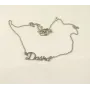 Цепочка с именем Dasha Maxi Silver 8874 SE 45 см Серебристый