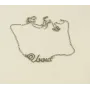 Цепочка с именем Инна Maxi Silver 8873 SE 45 см Серебристый