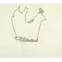 Цепочка с именем Valentina Maxi Silver 8871 SE 45 см Серебристый