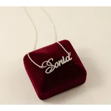 Цепочка с именем Sonia Maxi Silver 8860 SE 45 см Серебристый